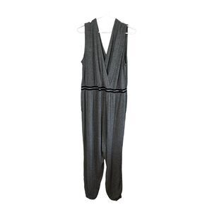 Sleep by Cacique 18/20 stretchy grey v neck pajama romper onesie union suit